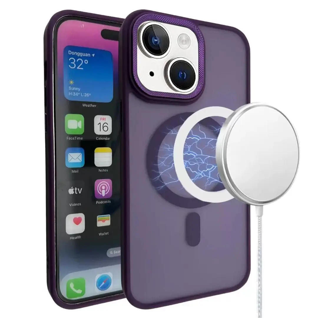 iPhone 15 Plus/iPhone 14 Plus MagSafe Cam Smoke Twotone Eco Dark Purple